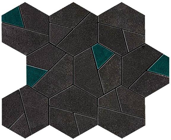 Плитка AN7A Boost Tarmac Mosaico Hex Jade (25x28,5) - Atlas Concorde