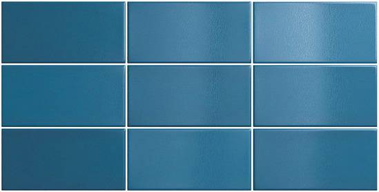 Плитка 25035 Crackle Ocean Blue (7,5x15) - Equipe