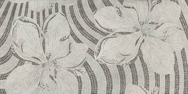 Плитка Gems Decor Flower Silver Lapp Rett (60x120) - Ceramiche Brennero