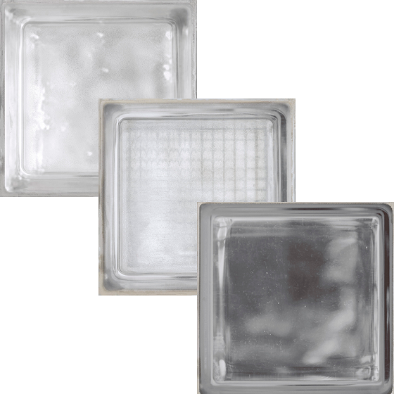 Плитка 563546 Glass Blocks Dusty White (20x20) - Iris Ceramica