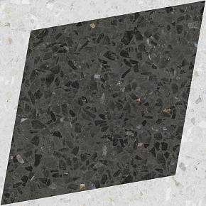 Плитка Drops Natural Rhombus Decor Graphite (18,5x18,5) - Wow