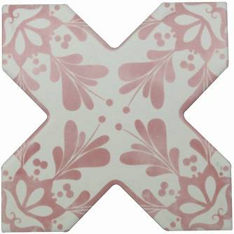 Плитка Becolors Cross Dec. Stencil Coral (13,25x13,25) - Cevica