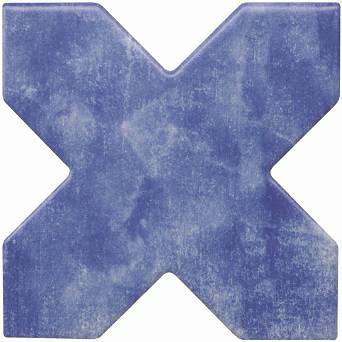 Плитка Becolors Cross Electric Blue (13,25x13,25) - Cevica