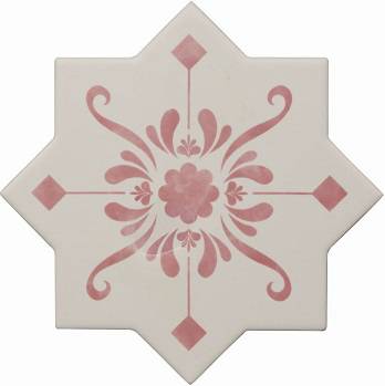 Плитка Becolors Star Dec. Stencil Coral (13,25x13,25) - Cevica