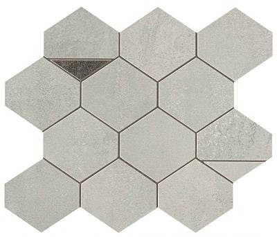 Плитка 9BNA Blaze Mosaico Nest Aluminium (29,4x25,8) - Atlas Concorde