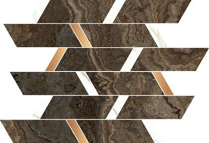 Плитка Rhapsody Mosaico Brick Brown (30x32) - Naxos