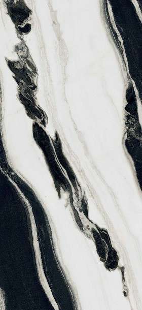 Плитка 766392 B&W Marble Wave Glossy (60x120) - Floor Gres