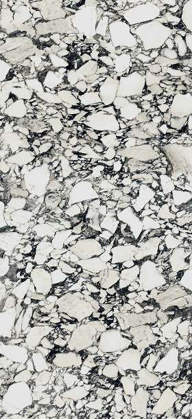 Плитка 766403 B&W Marble Pebble Glossy (60x120) - Floor Gres