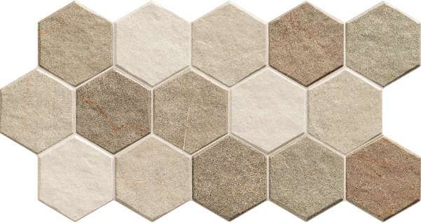 Плитка Hexatile Stonehenge Earth (26,5x51) - Realonda