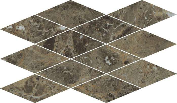 Плитка Charme Deluxe Emperador Dark Mosaico Diamond (620110000117) (28x48) - Italon