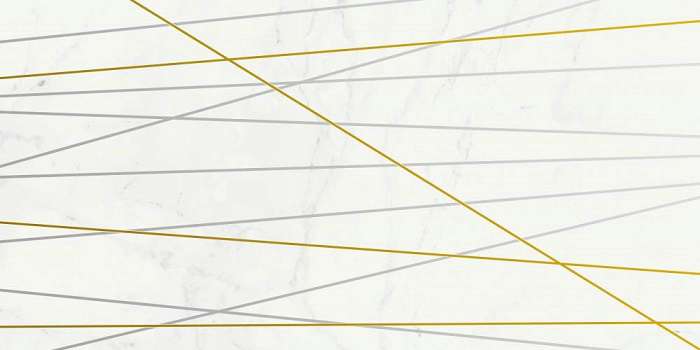 Плитка Charme Deluxe Bianco Michelangelo Inserto Golden Line (600080000420) (40x80) - Italon