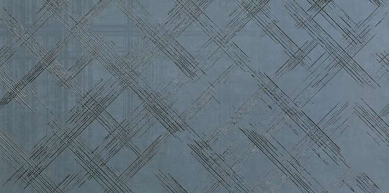 Плитка Bloom Metal Blue Silver Inserto (80x160) - Fap Ceramiche