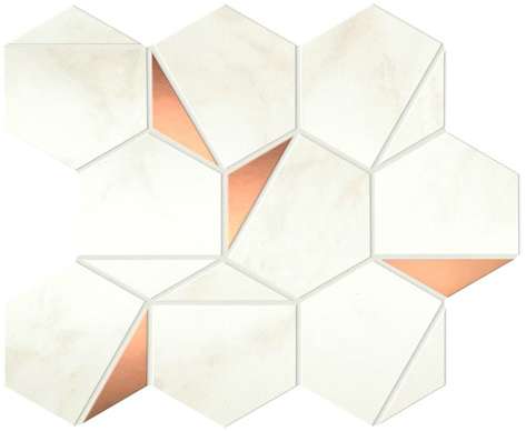 Плитка A4WT Marvel Calacatta Delicato Gold Hex Shiny (25,1x29) - Atlas Concorde