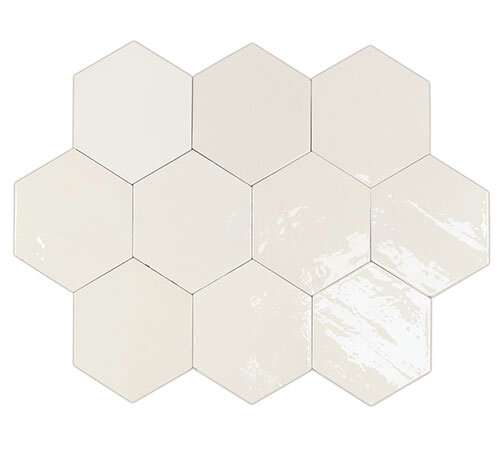 Плитка Zellige Hexa White (10,8x12,4) - Wow