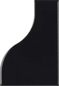 Плитка 28849 Equipe Curve Black Gloss (8,3x12) - Equipe