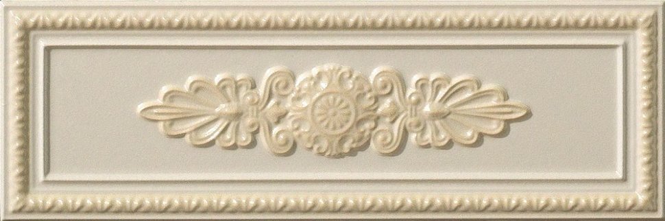 Плитка P17036 Lirica Crema Dec. Cornice (10x30) - Vallelunga