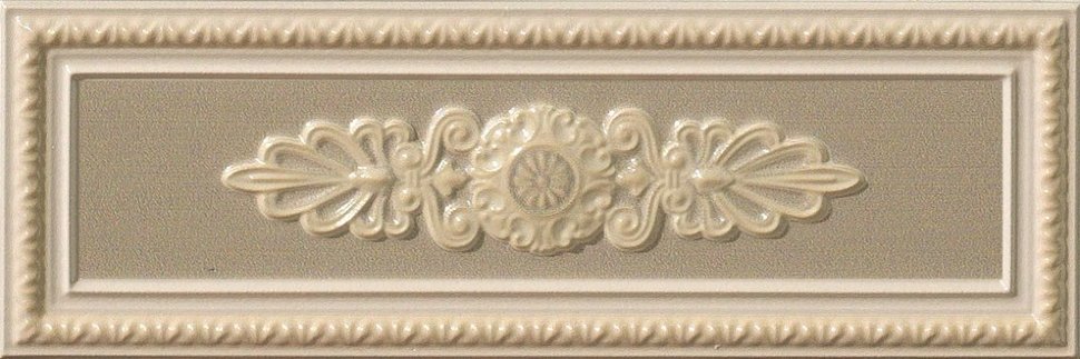 Плитка P17037 Lirica Tortora Dec. Cornice (10x30) - Vallelunga