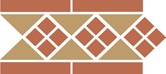 Бордюр «Border Liston with 1 strip (Tr.03, Dots 04, Strips 04) (28х15)» фабрики Top Cer