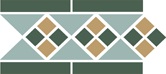 Бордюр «Border Liston with 1 strip (Tr.13, Dots 18+03, Strips 18) (28х15)» фабрики Top Cer