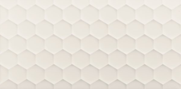 Плитка 4D Hexagon White Matt (40x80) - Marca Corona