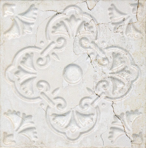 Настенная плитка «Aged White Ornato (20x20)» фабрики Aparici
