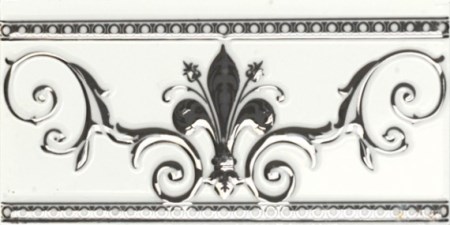 Плитка Cenefa Noblesse Blanco Silver (10x20) - Almera Ceramica