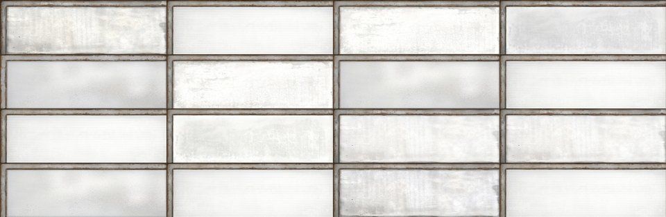 Плитка 562258 Industrial Glass White (20x60) - Iris Ceramica