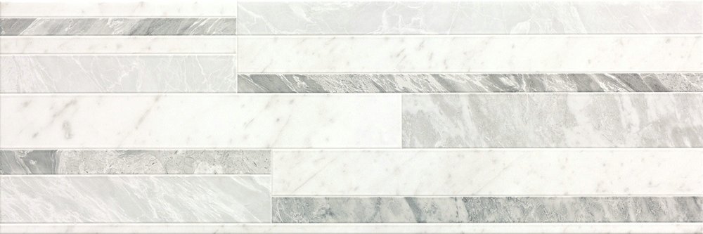 Плитка Roma Diamond Deco White Brillante (25x75) - Fap Ceramiche