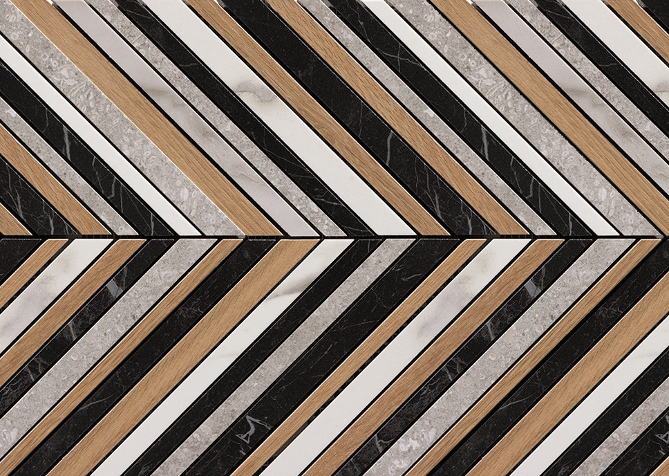 Плитка Roma Diamond Mosaico Spinato (25x29) - Fap Ceramiche