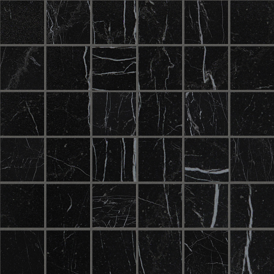 Плитка Roma Diamond  Nero Reale Macromosaico (30x30) - Fap Ceramiche