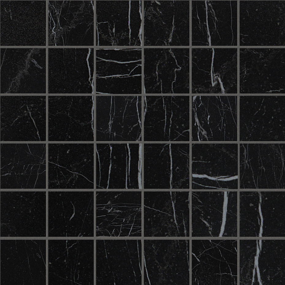 Плитка Roma Diamond  Nero Reale Macromosaico (30x30) - Fap Ceramiche