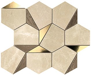 Плитка 9EHS Marvel Gold Hex Sable-Brown (25,1x29) - Atlas Concorde